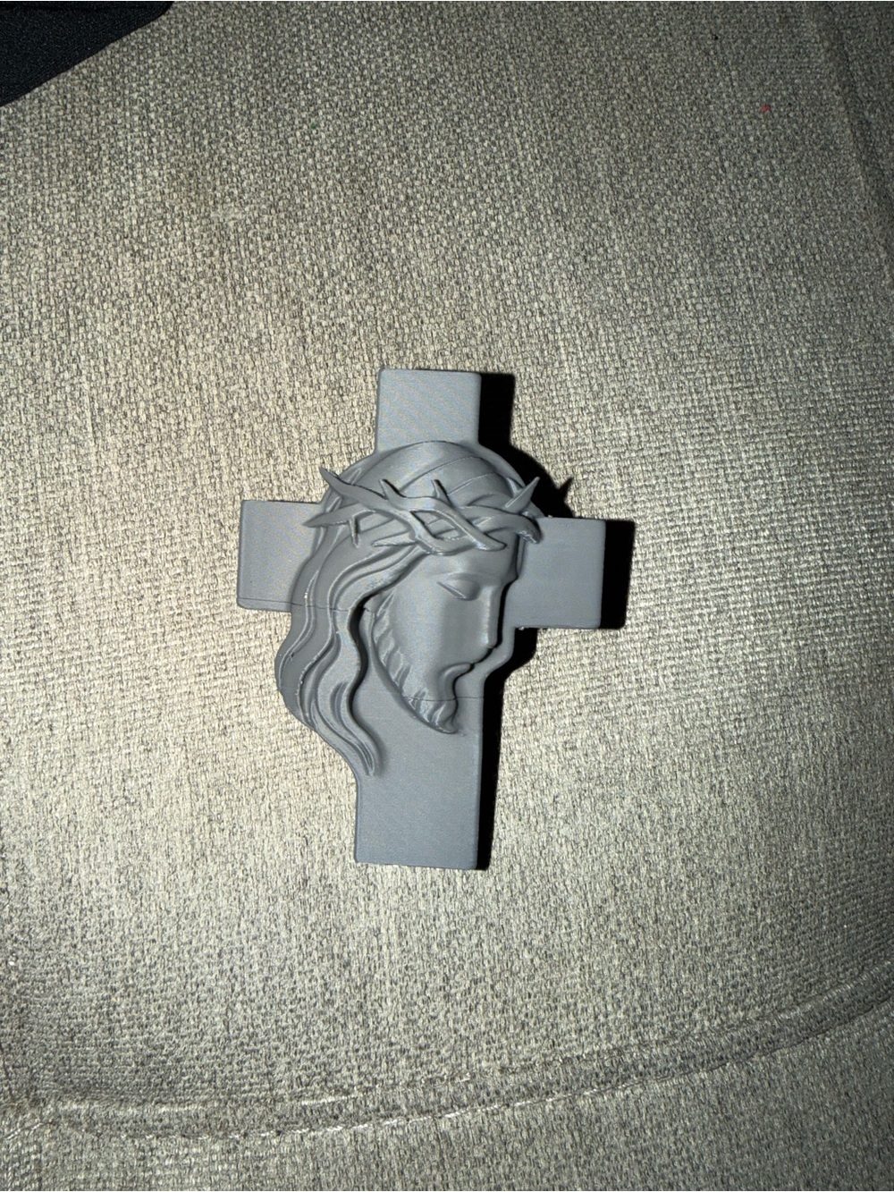 Religious Cross Pendant - Gray